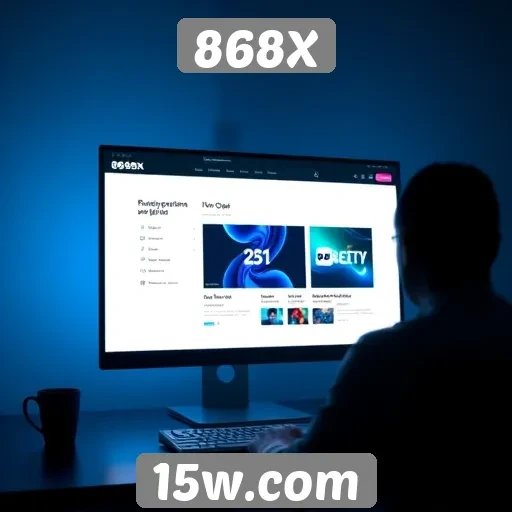 Análise da interface do usuário do site 868X